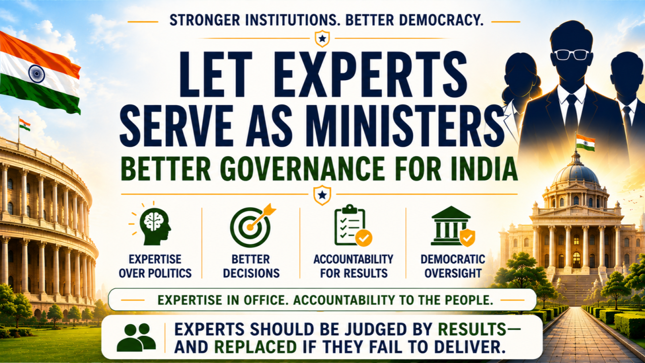 Let Experts Lead India’s Key Ministries
