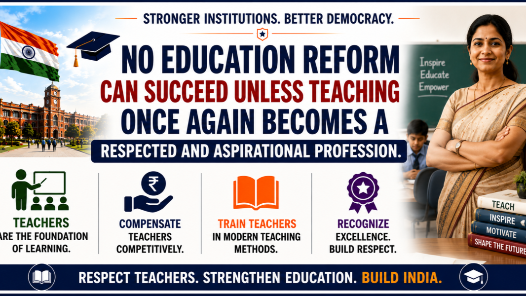 Teaching Must Become a Respected Profession Again